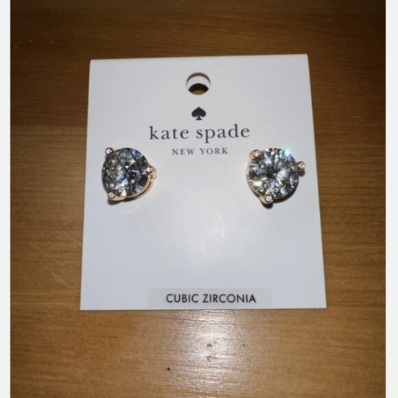 kate spade Jewelry - Kate Spade Rise And Shine Clear Crystal Stud Earrings NWT